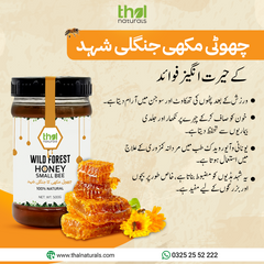 100% Pure Wild Honey Small Bee Export Quality / جنگلی شہد چھوٹی مکھی