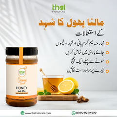 100% Pure Orange Blossom Honey / مالٹے کے پھول کا شہد